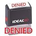 DENIED Red Office Stock Self-Inking Rubber Stamp