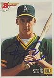 Steve Cox, Oakland Athletics Autographed Card