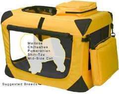 Home N Go Deluxe Soft Harvest Gold Dog Crate -Yellow Home N Go