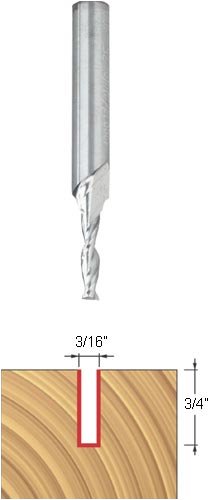 Freud 75-101 3/16 x 3/4-Inch Up Spiral Router Bit (1/4-Inch Shank)