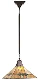 Martini Mission 1 Bulb Tiffany Variable Height Pendant Ceiling Lighting Fixture
