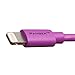 Pangea Apple Certified Lightning Cable - 5 Foot - for iPhone 5 (5/5S/5C), iPad Air, iPad Mini with Retina, iPad (4th gen), iPad Mini, iPod Touch (5th gen), and iPod Nano (7th gen) - Purple.
