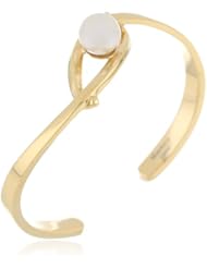 Majorica 10 mm White Round Pearl Bangle Bracelet, 7"