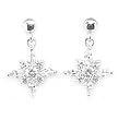 Sterling Silver CZ Fashion Earrings