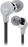 iLuv iEP314SIL Ergonomic and Comfort Flat-Wire Earphones (Silver)