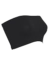Seamless Bandeau Strapless Tube Top Bra Black