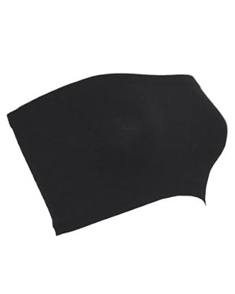 Seamless Bandeau Strapless Tube Top Bra Black