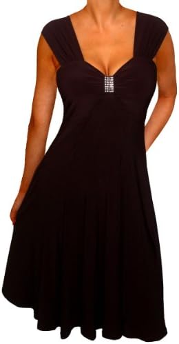 FUNFASH WOMENS PLUS SIZE DRESS SLIMMING EMPIRE WAIST COCKTAIL DRESS CRUISE DRESS