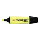 Boss Original Highlighter, Chisel Tip, Yellow Ink