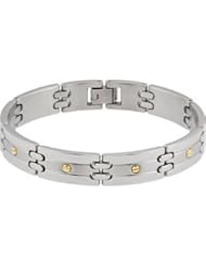 Stainless Steel Bracelet 08.50 Inch Satin/olished B106k