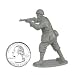 WWII - Italian Infantry Plastic Army Men: 12 piece set of 54mm Figures - 1:32 Scale_s-3