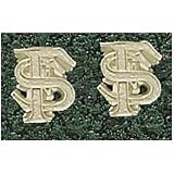 LogoArt Florida State Seminoles 10K Gold Team Font 3/8 Post Earrings