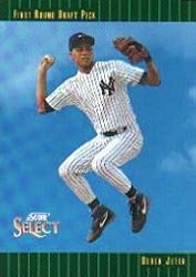 1993 Select Derek Jeter Baseball Rookie Card In Protective Display Case