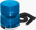 Tomar 824MB-1228 Multi Strobe Double/Quad Flash w/ Mag. Mount & 10' Coil Cord Blue 12 - 28VDC