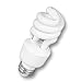 TCP 01112 UB204 20W 10M 4-PACK ENERGY STAR RATED Twist Screw Base Compact Fluorescent Light Bulb