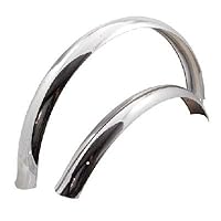 Summit Cruiser Bolt-On Bicycle Fenders - 26inch - Chrome - CC-056 STEEL