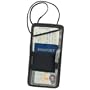 Boarding Pass, Id, & Passport Holder Neck Wallet - Black in Color