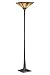 Tiffany-style Torchiere Maple Jewel Antique Bronze