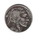 1935 U.S. Buffalo Nickel Coin