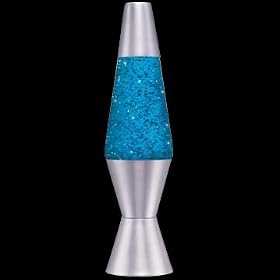 Lava Lamp Original Brand 8 oz. Accent- Turquoise Liquid with Silver Glitter by Lava Brand