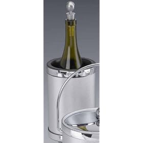 Kraftware 44578 Gleam - Silver Deluxe Wine Chiller by Kraftware