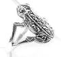 Sterling Silver Vintage Look Marcasite Frog Ring(Sizes 5,6,7,8,9)