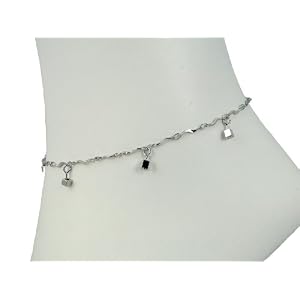 Anklet Bracelet Fashion Jewelry - Silver Tone Anklet Bracelet - ** Various Designs **
