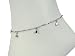 Anklet Bracelet Fashion Jewelry - Silver Tone Cubes Anklet Bracelet Fashion Jewelry - Silver Tone Cubes