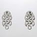 Small Sterling Silver Irish Love Knot Celtic Design Earrings, #9897