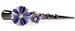 Purple Flower Power Alligator Hair Clip Jewelry