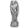 Fine Pewter Guardian Angel - Boy - 3.5-inch Statue and Prayer Card