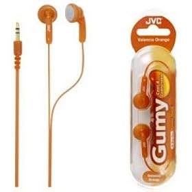 JVC GUMY In-Ear Headphone with Colour Cord (Orange)