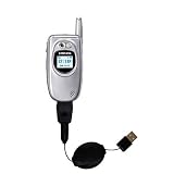Retractable USB Cable for the Samsung SCH-A670 with Power Hot Sync and Charge capabilities - Gomadic Brand w/ TipExchange Technology