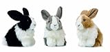 Anna Club - 23182009 - Peluche - Lapin Assis - 19 cm - Noir