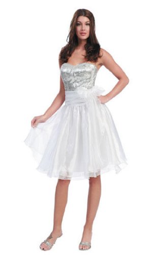 wedding dresses gowns, 2006 Sequin Evening Silver Layers Ball Gown Dress