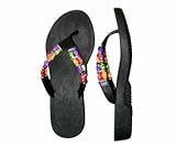 Pali Hawaii Women's Beaded Sandals Black