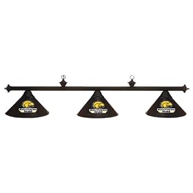 Southern Miss Golden Eagles 3pc BLACK METAL SHADE POOL TABLE LIGHT LAMP