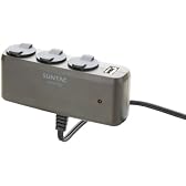 サン電子 USB対応3連カーソケット CRS-100