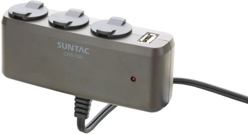 サン電子 USB対応3連カーソケット CRS-100