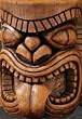 Totem pole style tiki table statue home yard sculpture