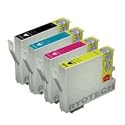 1 Ensemble de 4 NOUVELLE VERSION 6 Haute Capacité 100% Compatible cartouches d'encre pour EPSON Stylus D78 D92 D120 DX4000 DX4050 DX4400 DX4450 DX5000 DX5050 DX6000 DX6050 DX7000F DX7400 DX7450 DX8400 DX8450 DX9400F S20 SX100 SX105 SX200 SX205 SX400 SX405 SX600FW  Office B40W BX300F BX600FW Compatibles TO711 TO712 TO713 TO714 TO715 T0711 T0712 T0713 T0714 T0715 TO891 TO892 TO893 TO894