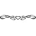 Single Heart Arm Band Temporary Tattoo 1.5x9