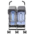 Maclaren Rally Twin Stroller Blue Fleur 2006 A102321