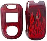 Red Fire - Samsung SPH-A920 Protective Hard Case - Snap on Cell Phone Faceplate Cover