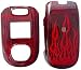 Red Fire - Samsung SPH-A920 Protective Hard Case - Snap on Cell Phone Faceplate Cover