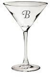 Culver Inc., Monogram B 2 Piece Martini Glass Set
