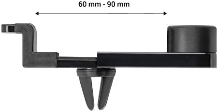 kwmobile one-armed UNIVERSAL CAR HOLDER FOR THIS Samsung Galaxy A7 in Black - Mobile phone fits into mount with case or cover!