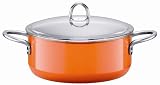 Silit 4-1/2-Quart Low Casserole with Lid, Wild Orange