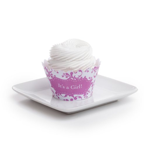 Dress My Cupcake It's a Girl Cupcake Wrappers, Set of 12
