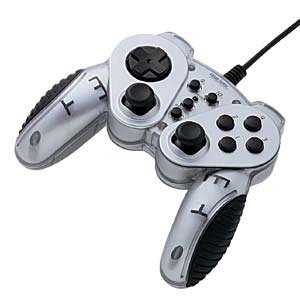 SANWA SUPPLY USB�Q�[���p�b�h(�N���A�V���o�[) JY-P58US